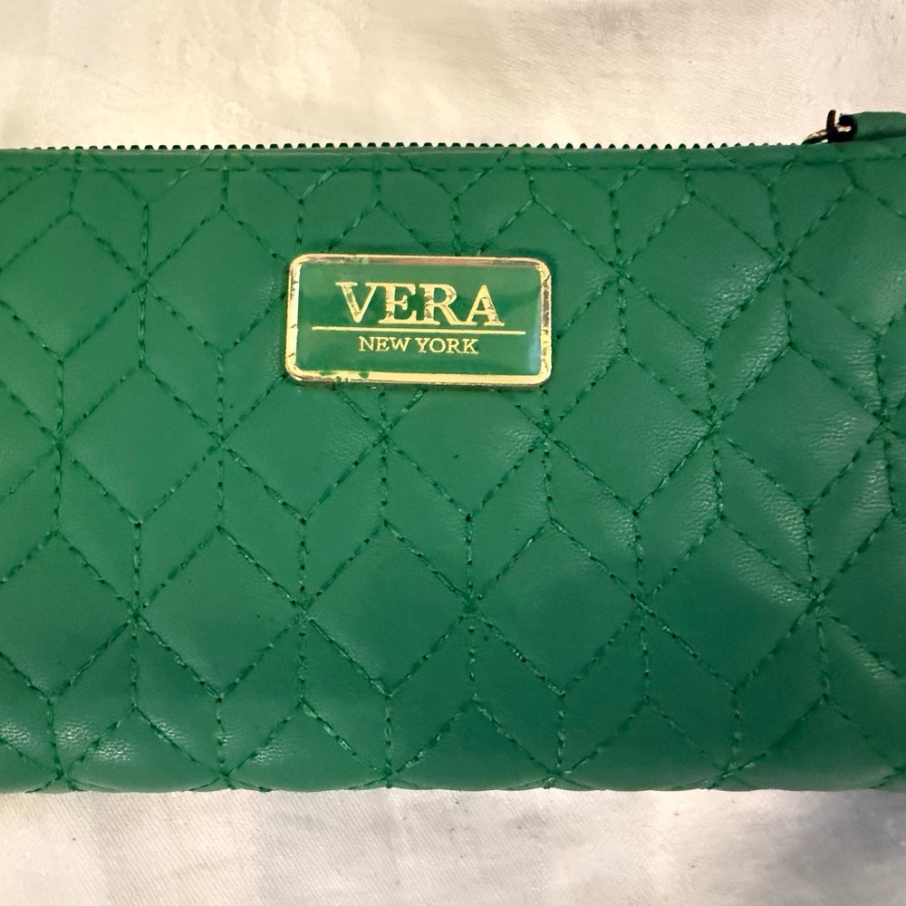 Vera New York Green Quilted Clutch
